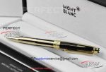 Perfect Replica MontBlanc Meisterstuck Solitaire Doue Gold and Black Ballpoint